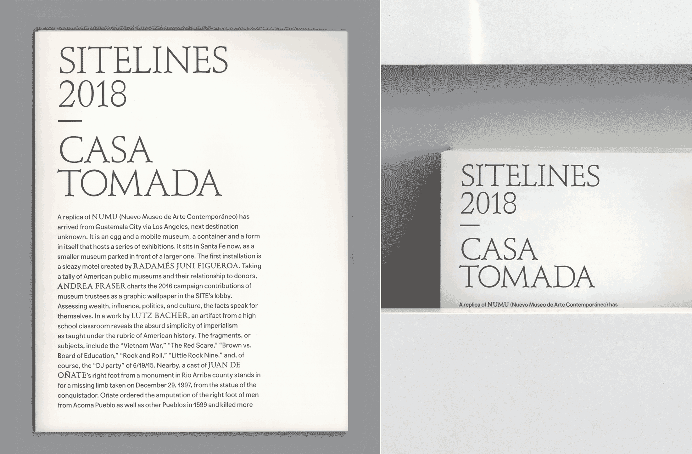 SITE Santa Fe: SITElines 2018 biennial identity